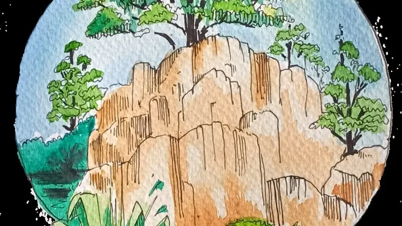 Photo to watercolour illustration